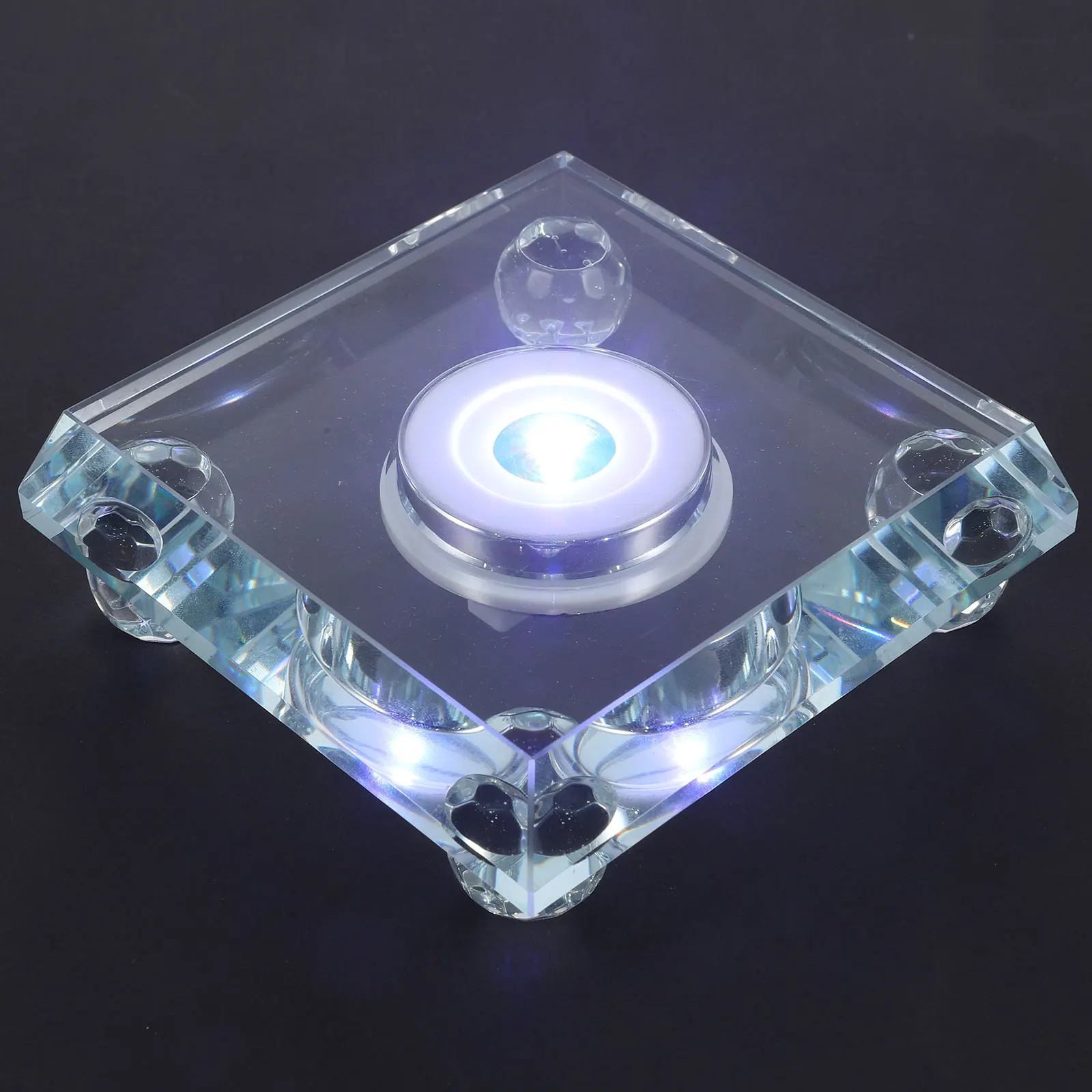 

Crystal Lamp LED Light Display St for Transparent Crystal Display St USB Powered Lighting Effect Home Decor