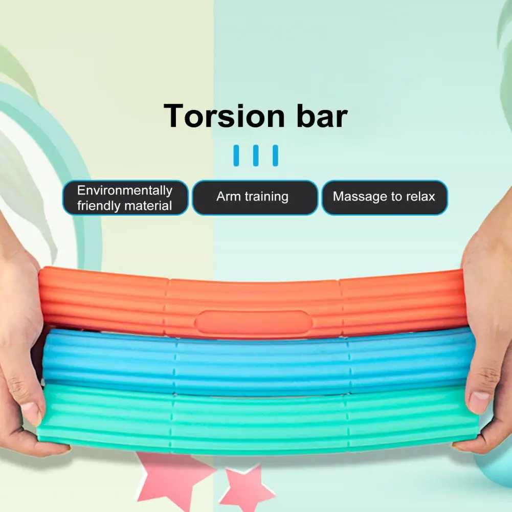 Physical Therapy Flexible Twist Bar Rod Hand Wrist Exerciser Bars Silicone Different Resistance Strength Training Tools