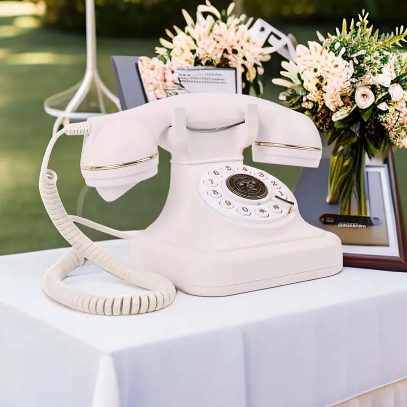 

Retro Rotary Style Telephone Audio Guestbook Antique Audio Guestbook Phone Message Recorder Vintage Telephone For Wedding Party