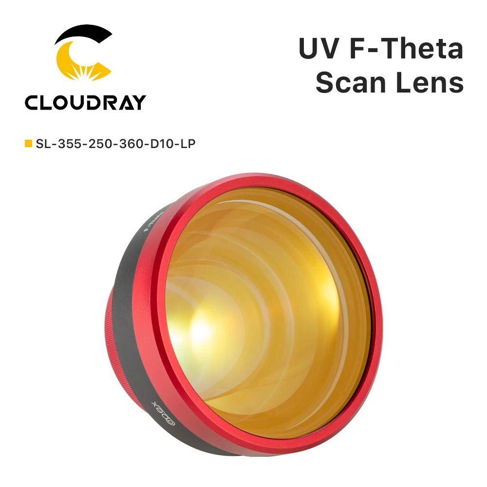 Cloudray 355nm UV F-theta Lens 175*175/250*250/300*300mm Working Area M85 Mount Thread for UV Galvo Marking System