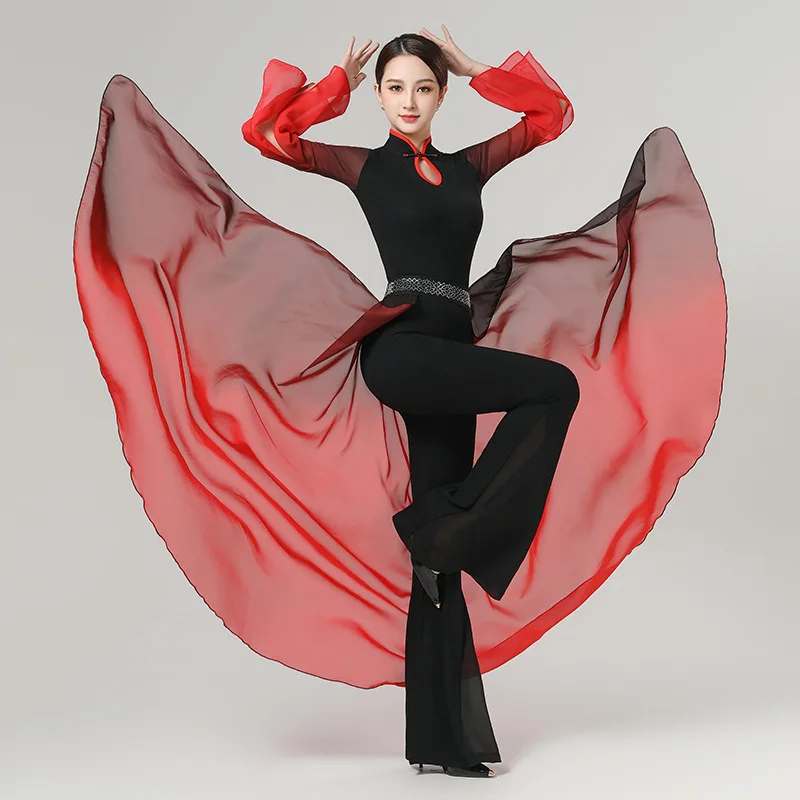 

2025 FashionModern dance Women's Spring/Summer New Practice Clothing Women's Set Mid-sleeved performance clothing Trend