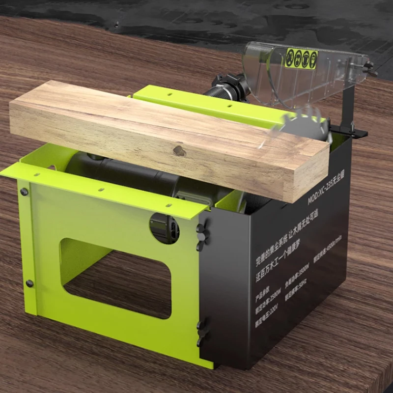 9 Inch Woodworking Table Saw Household Dust Free Multifunctional Integrated Machine for Solid Wood Board Density Board Cutting