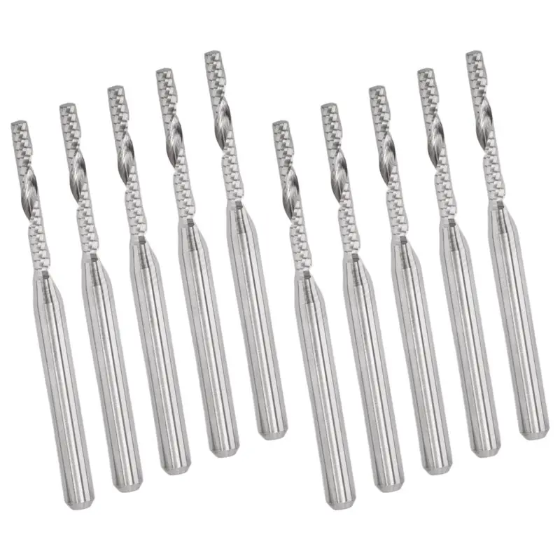 

Фреза концевая YLS-10 PCS, 2 мм x 15 мм, твердосплавная, однозаходная, для гравировального станка, аксессуары и запчасти