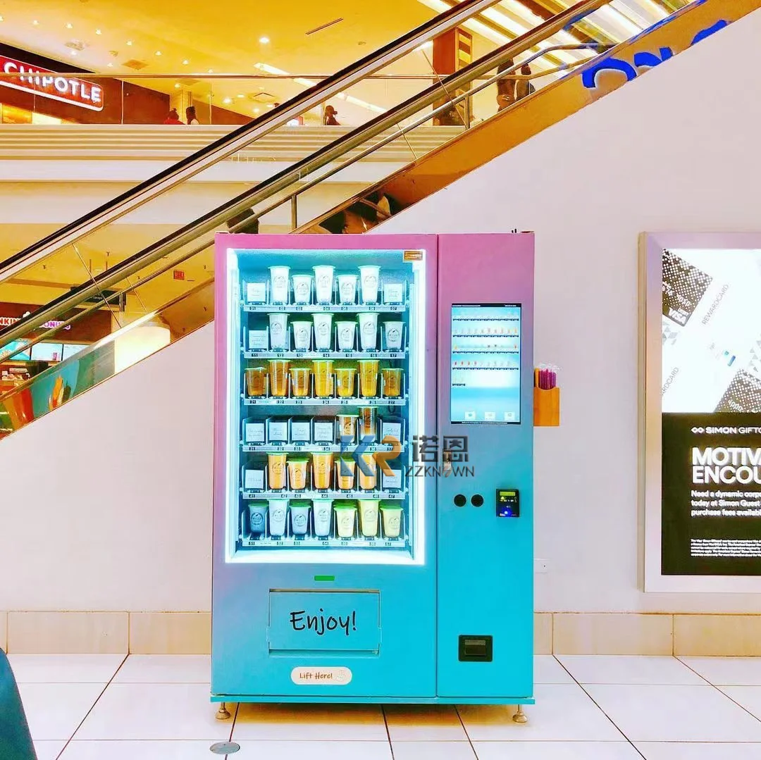 Commerical Vending Machine OEM automatic Frozen Food Ice Cream Vending Machine Yogurt Food Frozen Vending Machine For Drinks