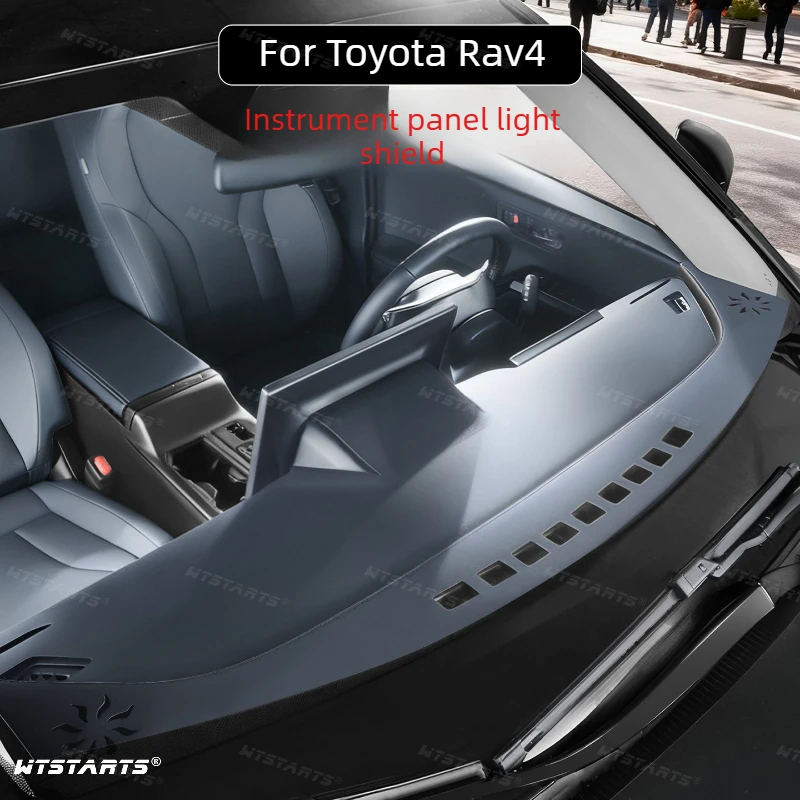 For Toyota Rav4 2020-2026 Instrument panel sunshade pad anti glare and heat-insulating suede UV protection dashboard mat