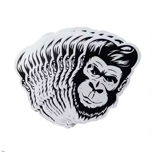 100pcs Custom Stickers PVC Waterproof Die Cut Vinyl Logo Design Brand Laptop Cute Personalized Sticker Glossy Film for Business - Image 5
