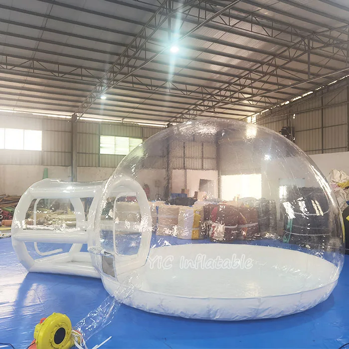 عالية الجودة نفخ فقاعة منزل قبة خيمة نفخ فقاعة البيت مع نفق لخيمة فقاعة طفل خيمة قابلة للنفخ خيمة الحفلات #2