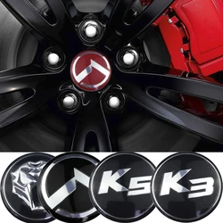 56mm Modified Car Wheel Center Emblem Hub Caps Stickers For KIA K3 K5 Sportage R Rio Soul Carens Optima Forte Pregio Cerato