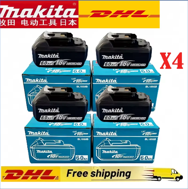 🔥Genuine Makita 18V 6.0Ah Battery with Charger Set for Makita 18V Power Tool DDF487 DTW700 GBA404 DUC150Z DHR183Z🔥