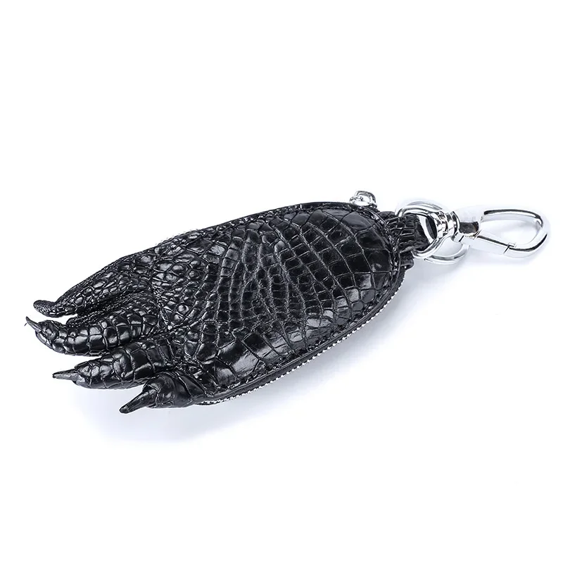 2026 New Fashion Crocodile Skin Genuine Leather Men Car Key Wallets Multi Function Key Case Male Zipper Housekeeper Holders - view 4