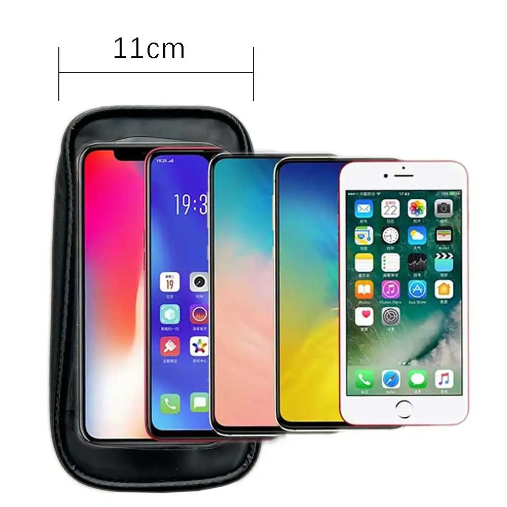 Bicycle Bag Waterproof 6.5 Inches Phone Case Storage Touch Screen MTB Road Bike Bag Cycling Top Front Tube Frame Bag image 2