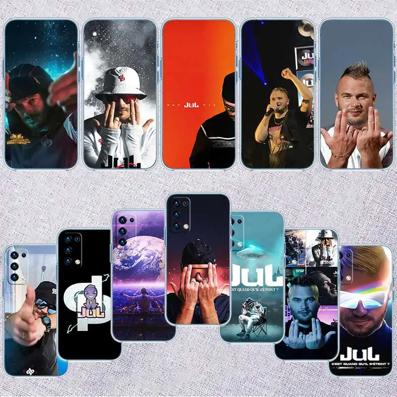 HY16 Julien Mari Jul Transparent Phone Case for Samsung Galaxy A04 A04S A14 A23 A34 A54 M23 M33 M52 M53