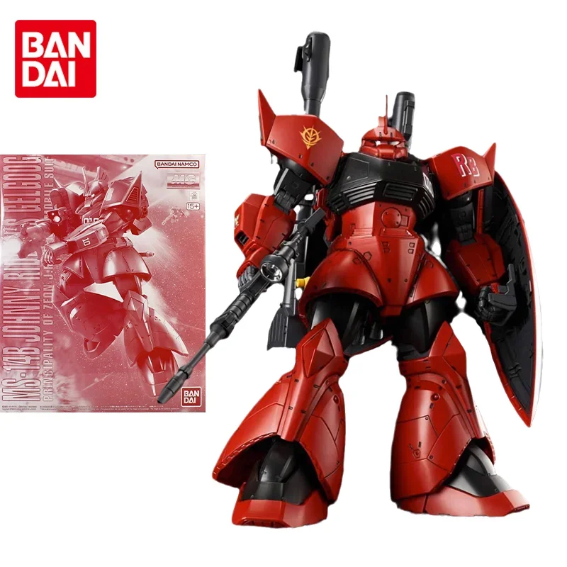 

Bandai Original Gundam Model Kit Anime Figure PB MG MS-14B Gelgoog Action Figures Toys Collectible Ornaments Gifts for Children