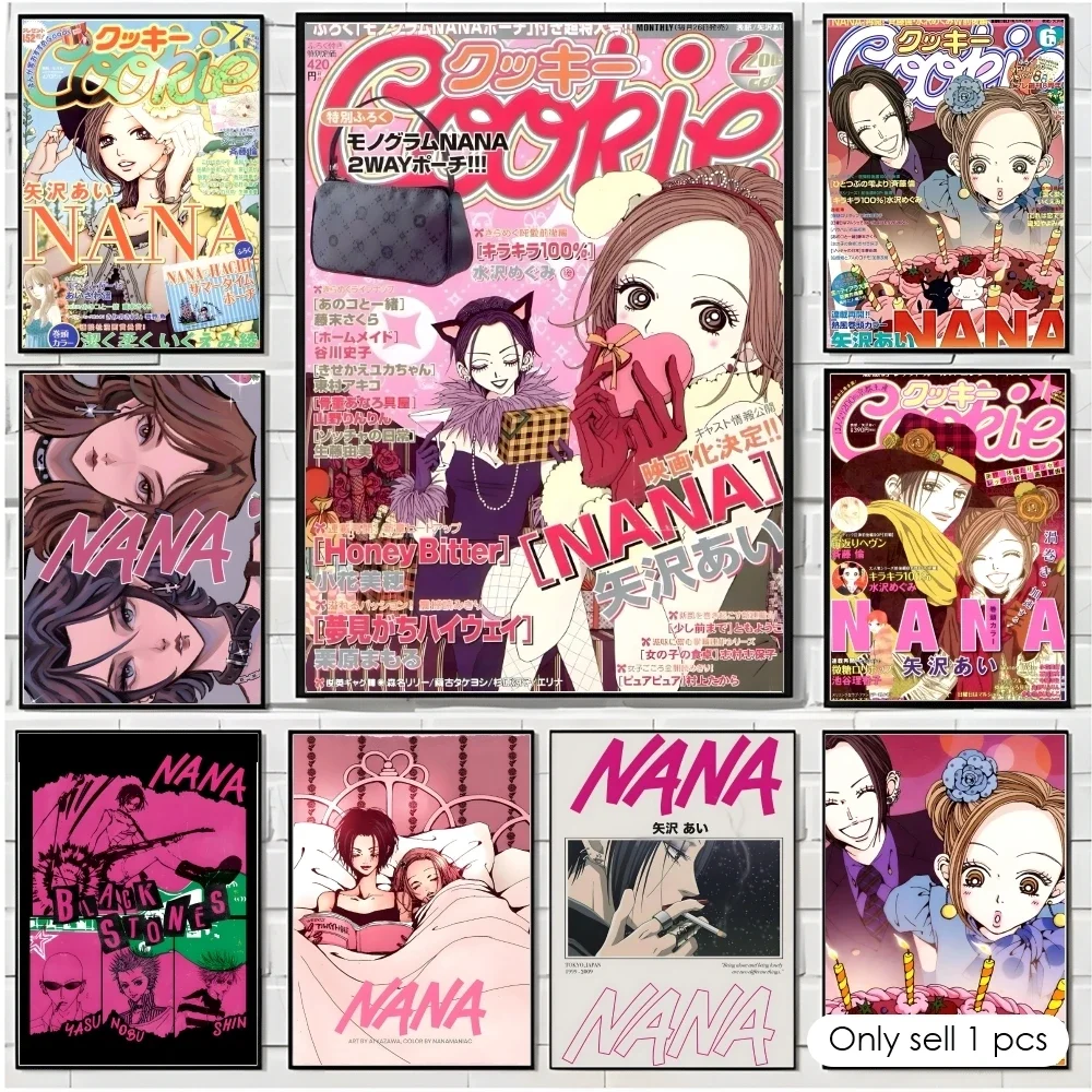 Image of Anime N-Nana klassisches Poster, dekorative Wandkunst, Aufkleber, Wandbild, Fotodruck für Zuhause, Wohnzimmer, Flur, Dekoration
