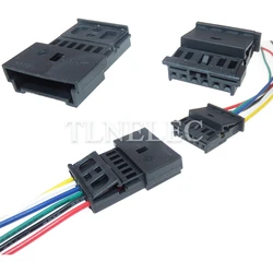 6 Pin Way Automotive Male Female Connectors Car Tweeter Audio Wire Socket With Wires 1-1241370-3 1-1703874-1 4B0971978B