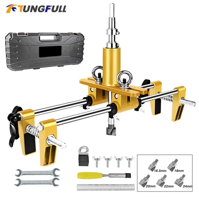 Wooden Door Lock Hole Opener Kit Mortise Lock Jig Woodworking Jig Slotting Machine Woodworking Open Jig Lock Holes Device