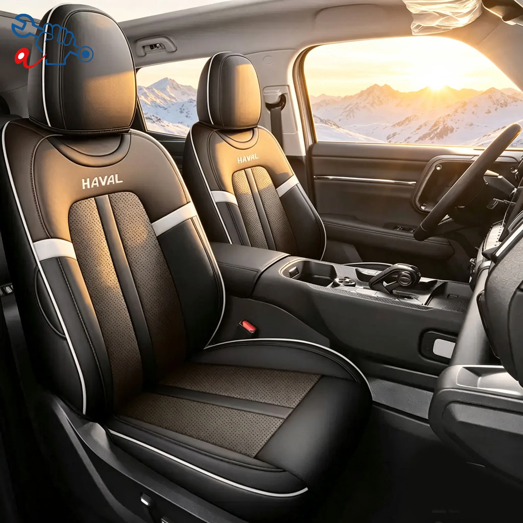 Left‑Drive Car Seat Cover For Haval V7 2023‑2024 Full Enclosed Auto Cushion All‑Season Interior Refit Modified Seat Protector