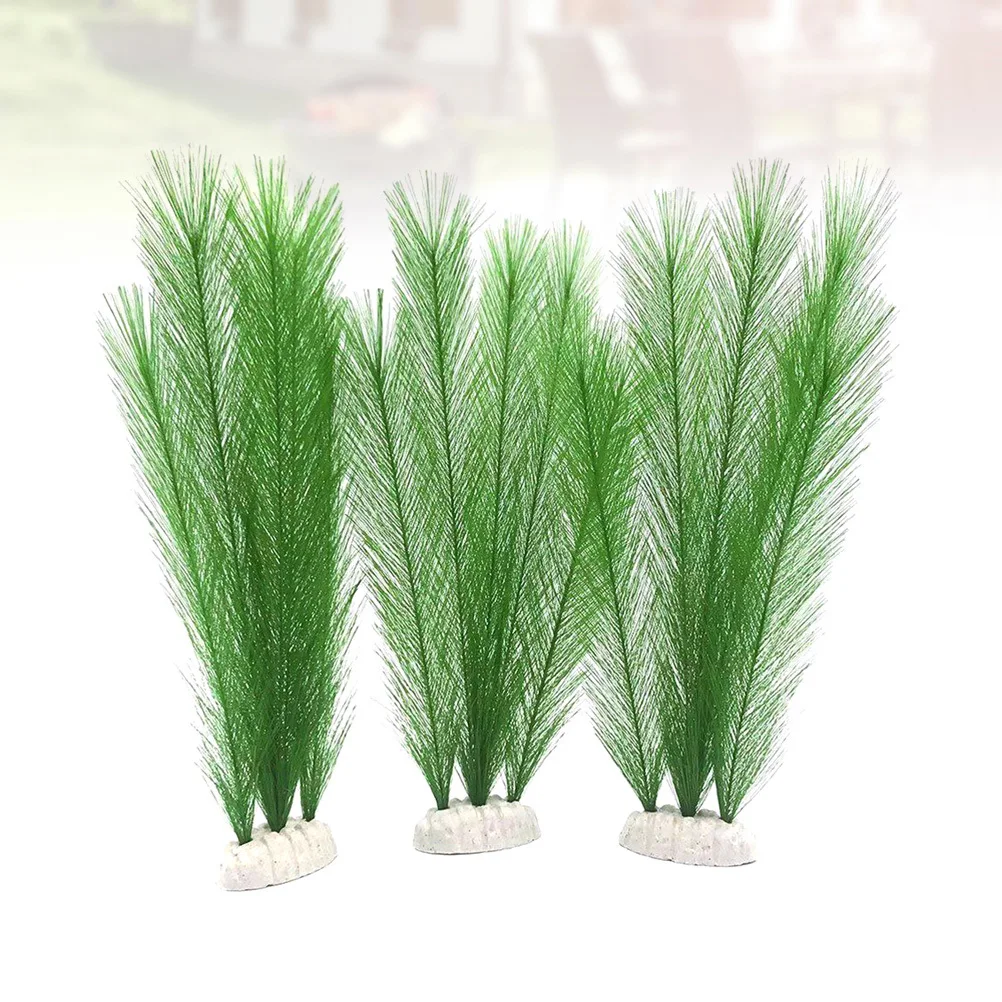 

3Pcs Aquarium Artificial Plants -Like Fish Tank Grass Natural Landscape Ornament Fish Tank Decoration Simulated Water