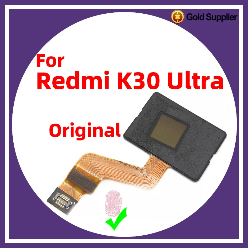 Original For Xiaomi Redmi K30 ultra under display Fingerprint Sensor Scanner Touch ID Connect home button Flex Cable