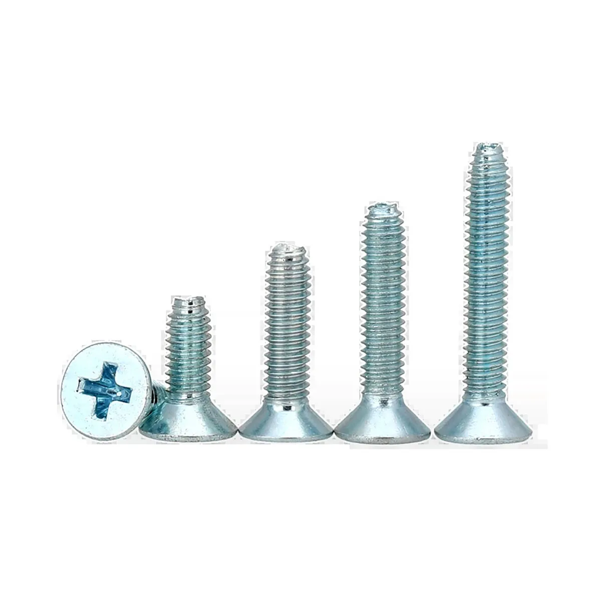 Black Countersunk Triangular Screw/Blue Zinc Flat Head Cross Triangular Self-Tapping Self-Locking Screw M3M4M5M6