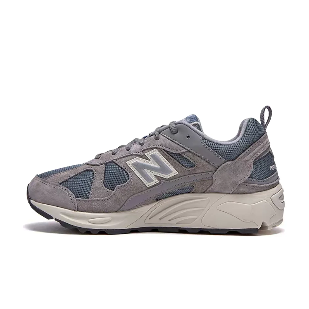 New Balance NB878 Unisex Gray ABZORB Low-Top Runners – Retro-Style Mesh Fabric Sole & Durable Comfortable Fit CM878KO1