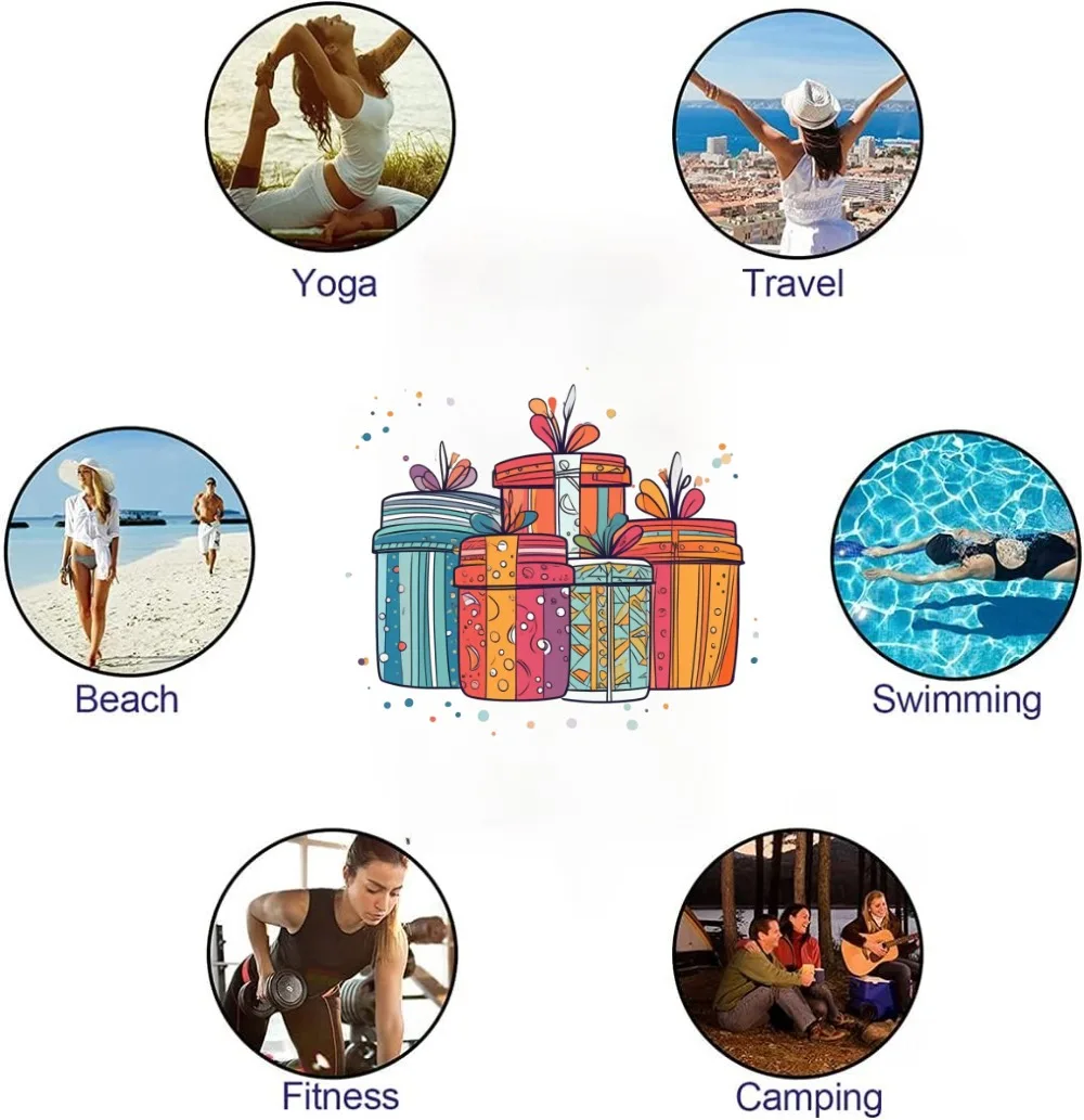 منشفة ماشا آند ذا بير للشاطئ، منشفة شاطئ سريعة الجفاف، حمام سباحة، تخييم للأطفال، هدية للياقة البدنية، منشفة يوجا، منشفة شاطئ