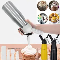 500ML cake whipped cream dispenser mixer with decorative nozzle suitable for coffee milk  baking manual cream mixer accessories