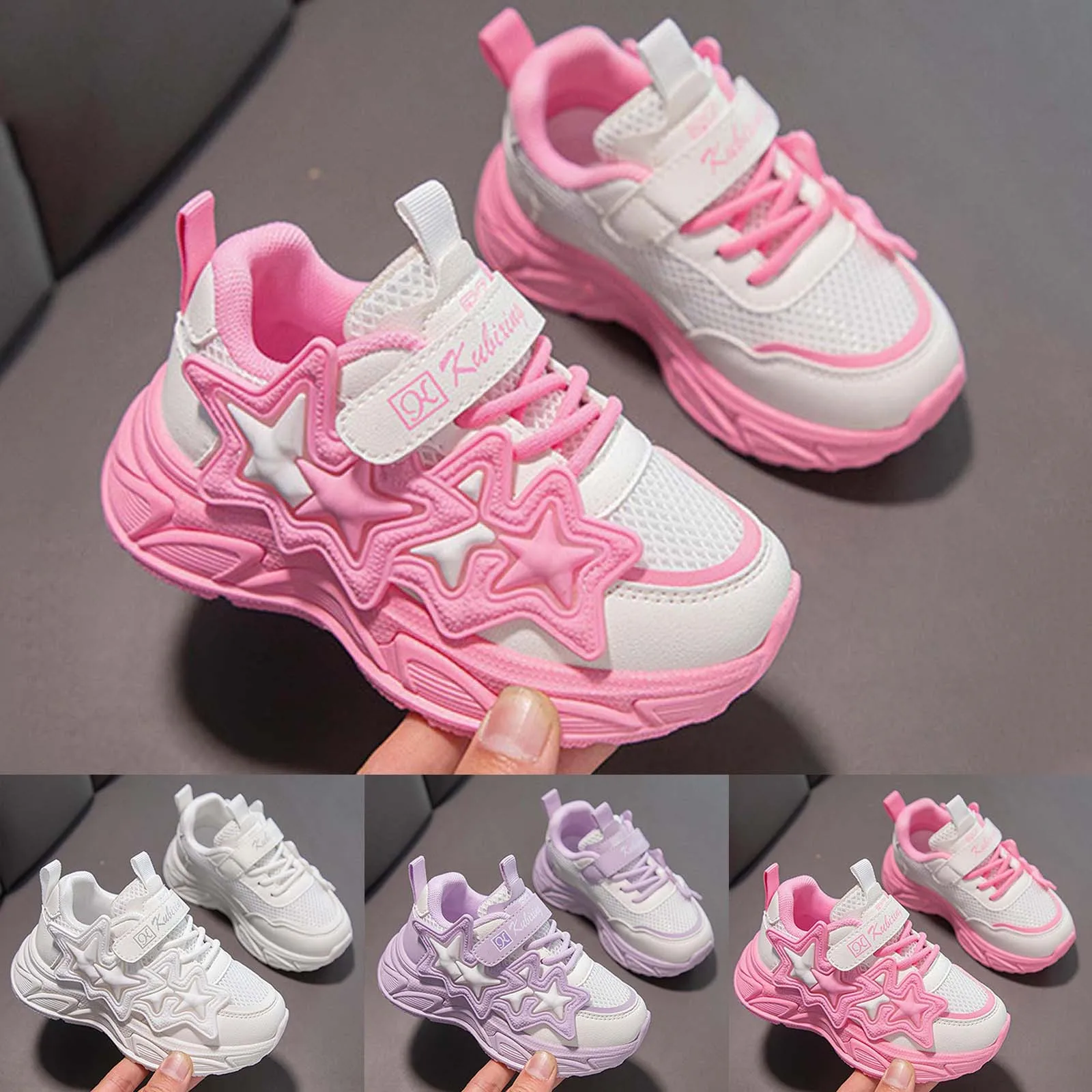 

Shoes of Girls Girls Sports Shoes Fashionable New Pattern Simple And Cute Flat Bottom Comfortable Toddler Sneaker Girls Size 5