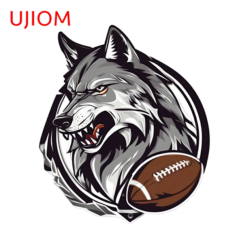 UJIOM Cool American Football Wolves Logo Wall Sticker Fashionable Furniture Decals Eye-catching High Quality Art DIY Home Decor