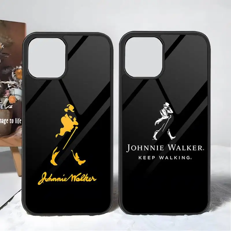 Чехол для телефона с логотипом Johnnie Walker из поликарбоната и ТПУ для Apple Iphone 14 Pro 13 11 12 Mini 6 8 7 Plus X Xs XR Max, Роскошный дизайнерский чехол-накладка