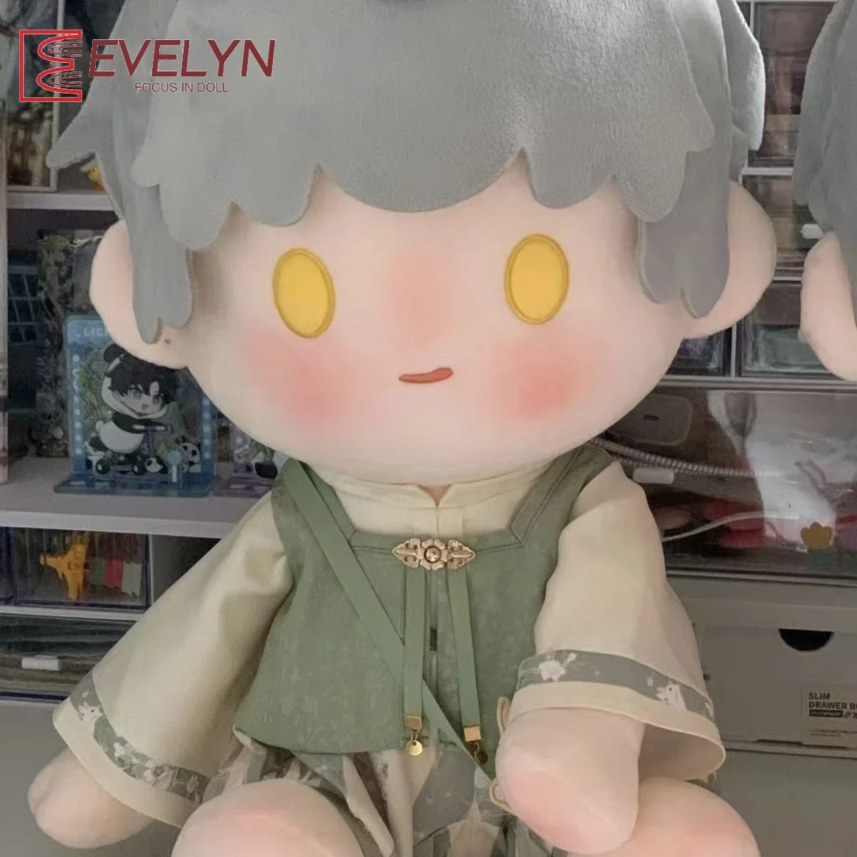 Evelyn Love and Deepspace Xavier Zayne 40cm Cotton Doll Sitting Hanfu Chinese Style Replacement Set No Attributes