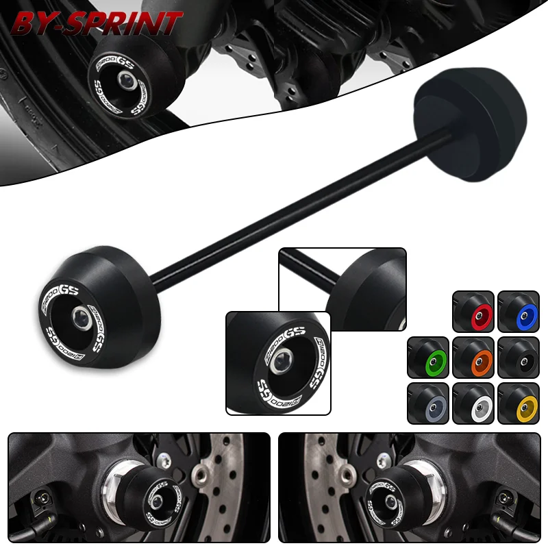 

Motorcycle CNC Front Axle Fork Wheel Crash Slider Cap Falling Protector Pad For BMW R1200GS LC ADV R 1200GS r1200gs 2013-2019