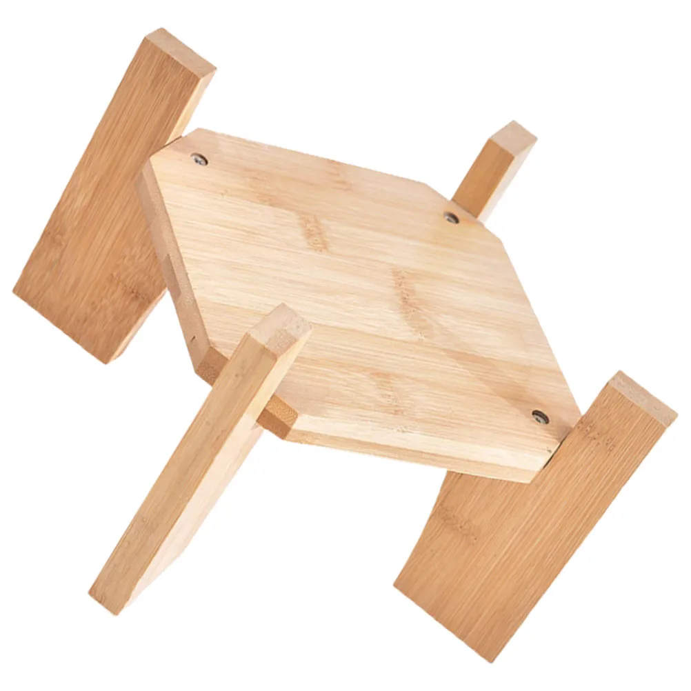 Wooden Dispenser Stand Stable Base For Beverage Water Dispenser Vase Planter Fish Tank Wood Display Holder Floor Plant Stand - Image 3