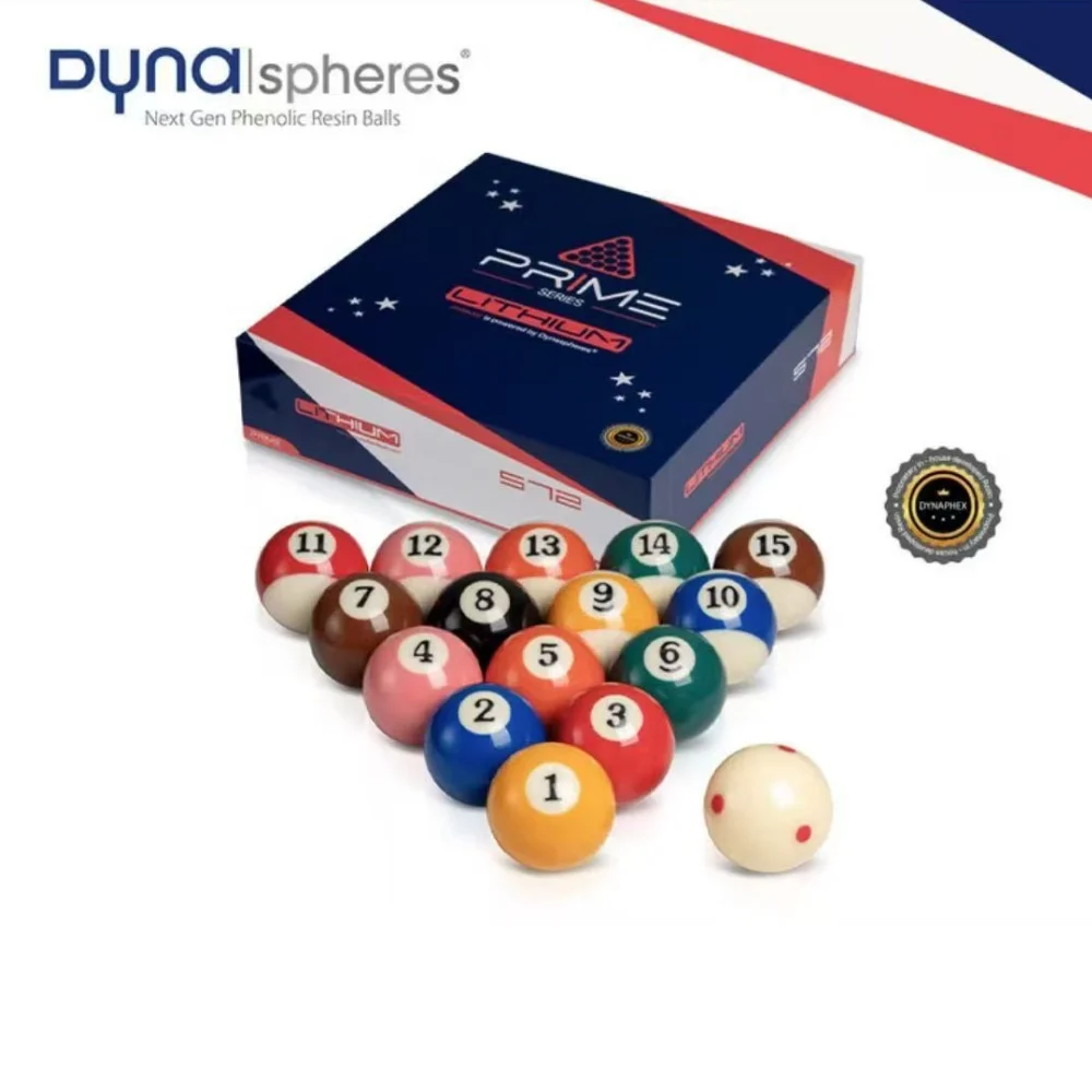 DYNASPHERE Phenolic Resin Billiard Pool Ball Palladium/Rhodium/Titanium/Tungsten/Vanadium/Carbon/Xenon/Lithium 2-1/4