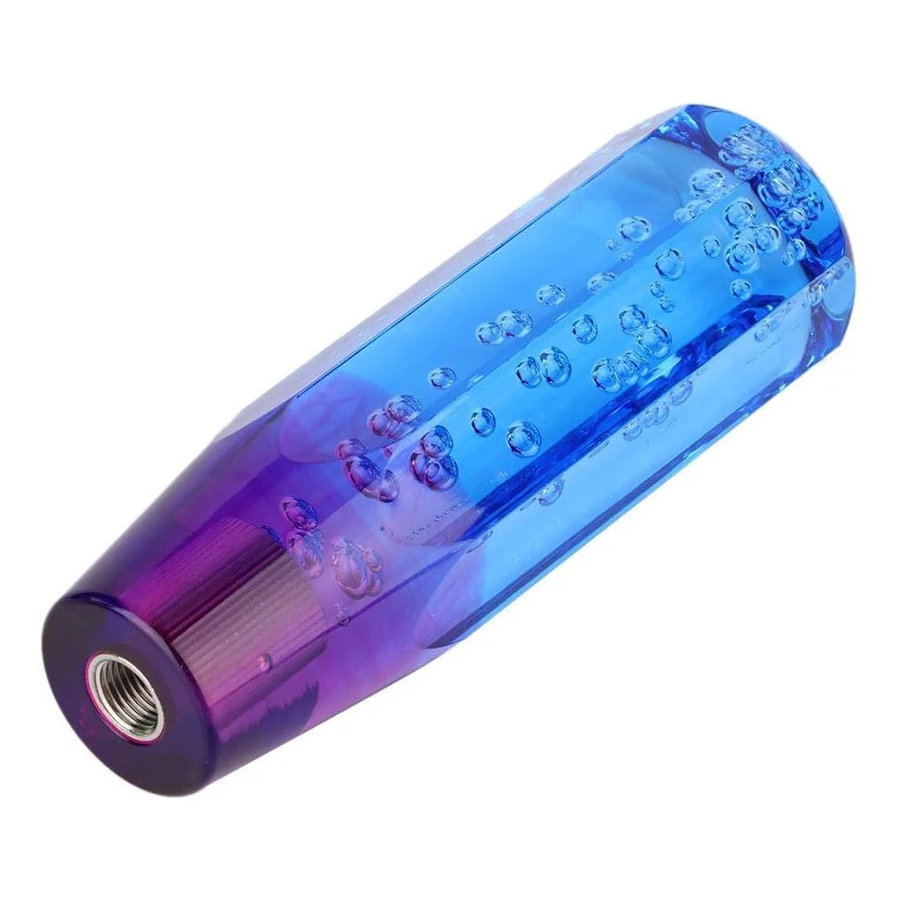 Knob Stick Crystal Transparent Bubble Purple Blue Throw Gear Shifter 10/25CM Manual Transparent Gear Knob Stick Transmission