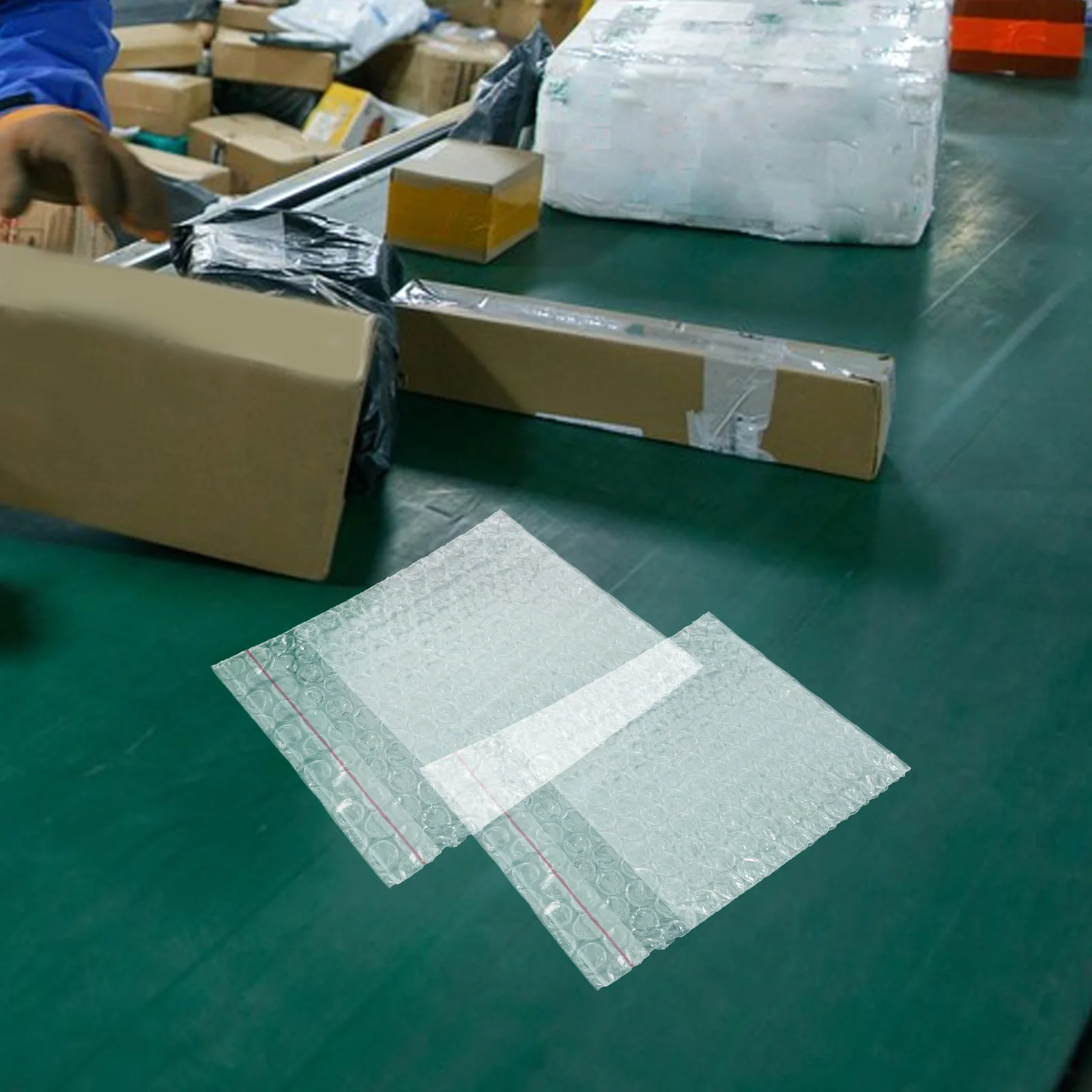 

Double Layer Thickened Shockproof Bubble Mailers Self-Sealing Closure for Shipping Moving Storage Bubble Cushioning Envelope