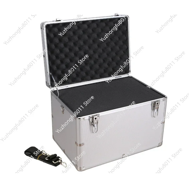 

Heavy-Duty Protective Aluminum Hard Case Portable Storage Box with Customizable Foam, Strap, for Camera Tool,44x30x31cm 하드케이스