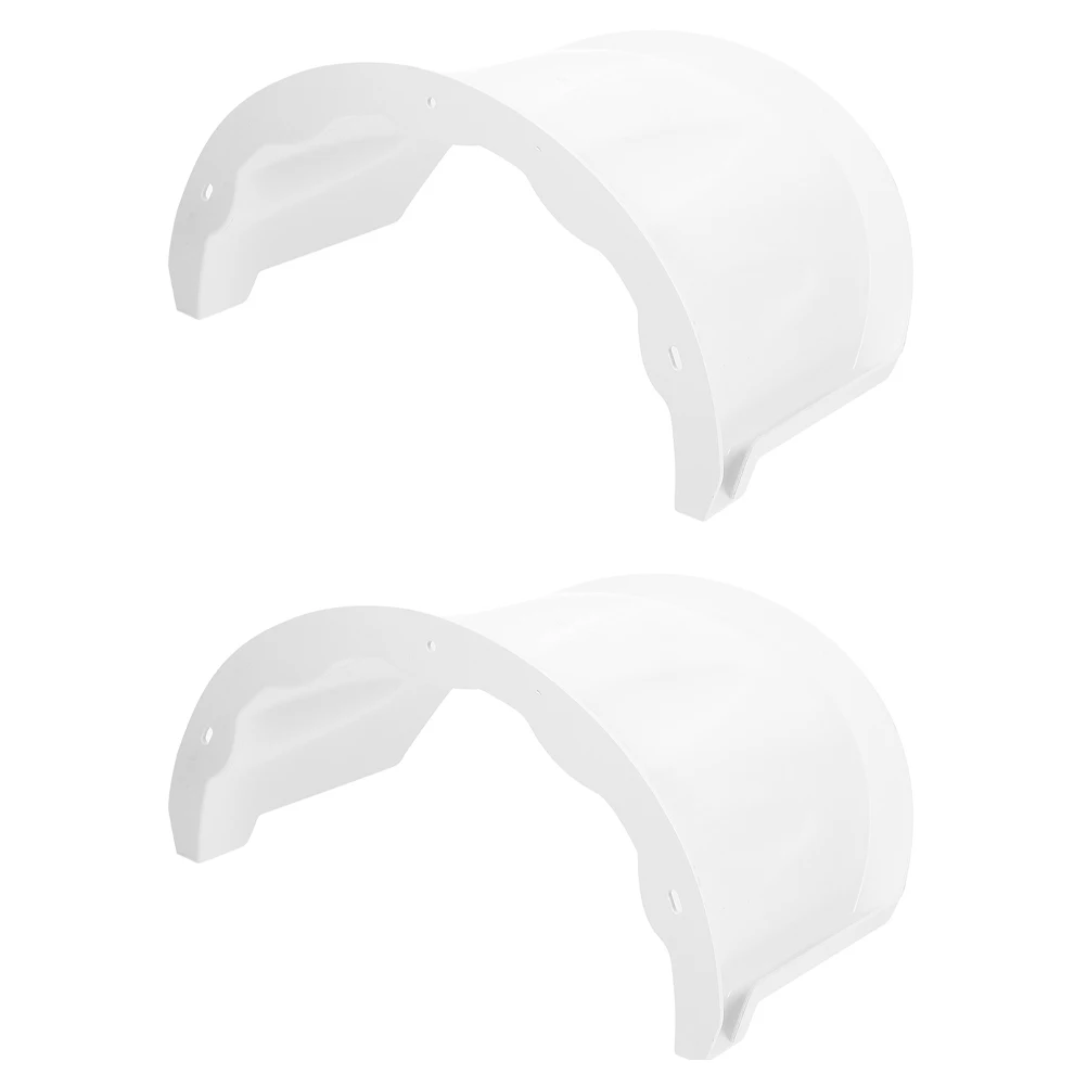 

2pcs Outdoor Camera Cover Waterproof Security Shelter Sun Rain Cover Plastic Housing Durability Reliable Monitoring Accessories