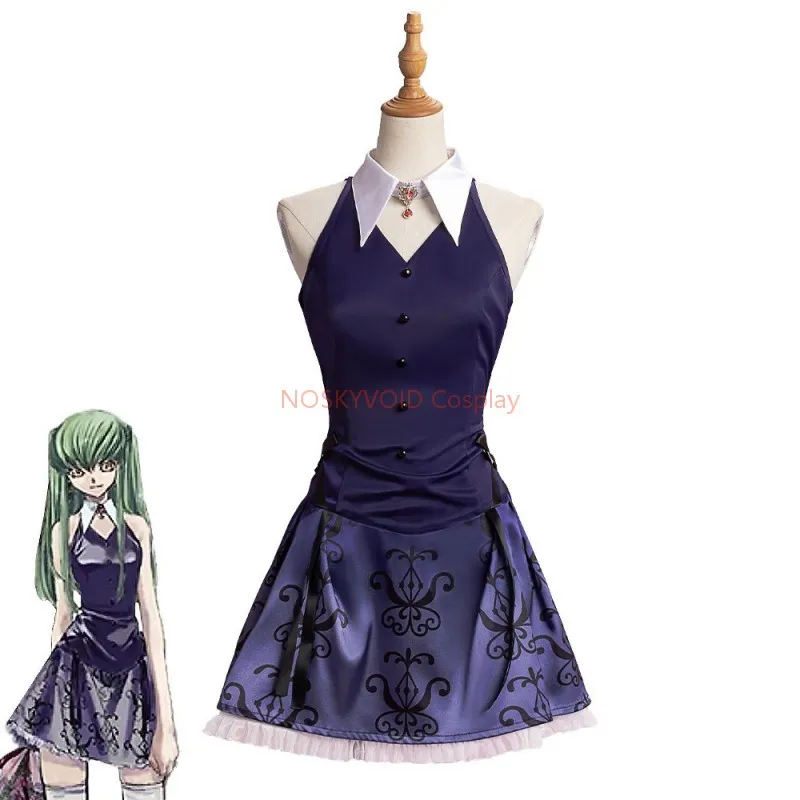 

Anime C.C. Cosplay Dresses CODE GEASS Costumes Lelouch Of The Rebellion CC Concert Formal Dress Carnival Party Girls Dressing Up