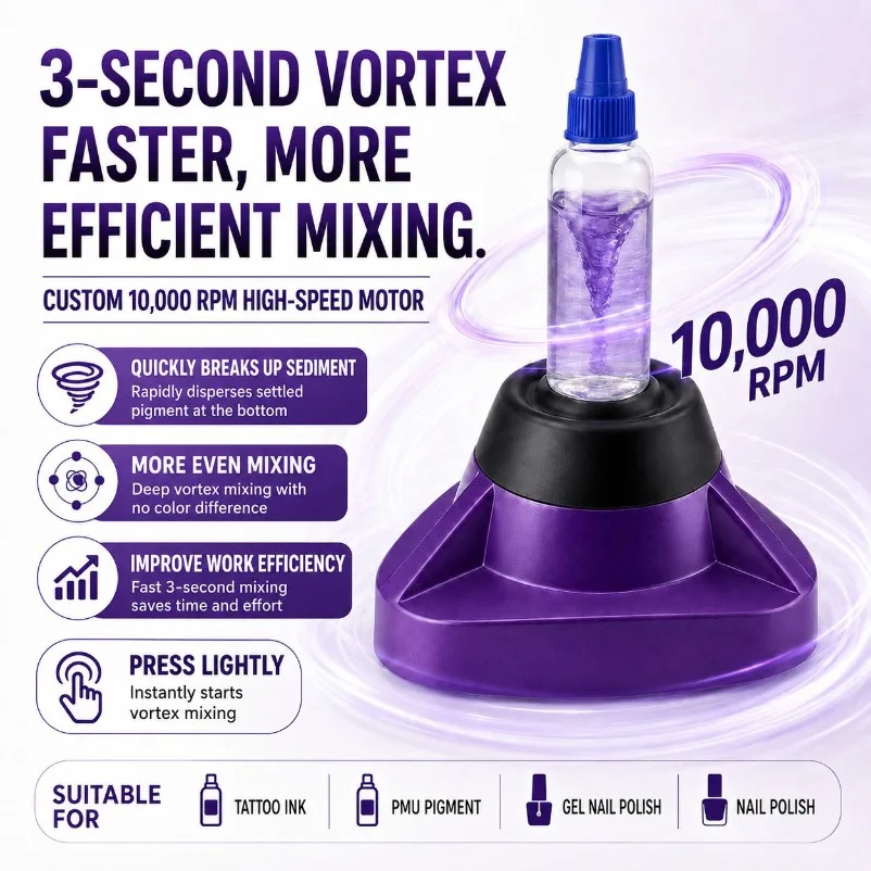 Mini Vortex Vibration Mixer, Color, Nail Paint, High-speed Vortex Shaking Tool
