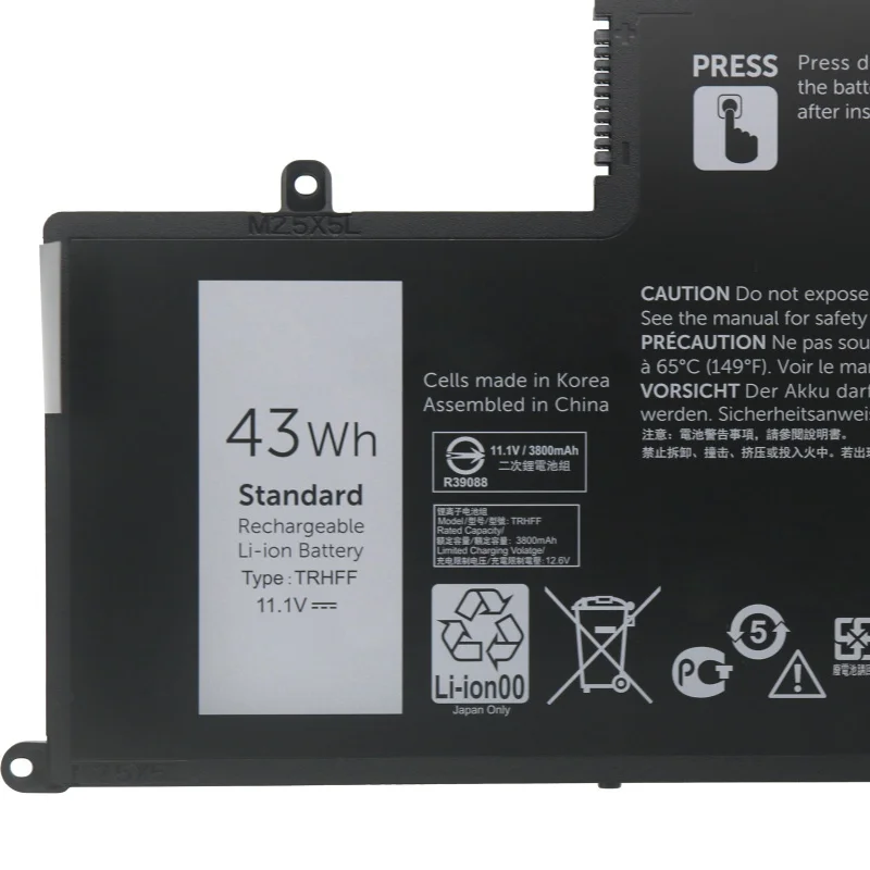 TRHFF 43WH Laptop Battery For Dell Inspiron 5547 5545 5548 5557 5445 5448 5447   5457 3450 3550 1V2F6 01V2F 0PD19