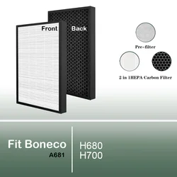 A681 Filtro al carbone HEPA per umidificatore ibrido BONECO H680 H700 e purificatore d'aria HEPA