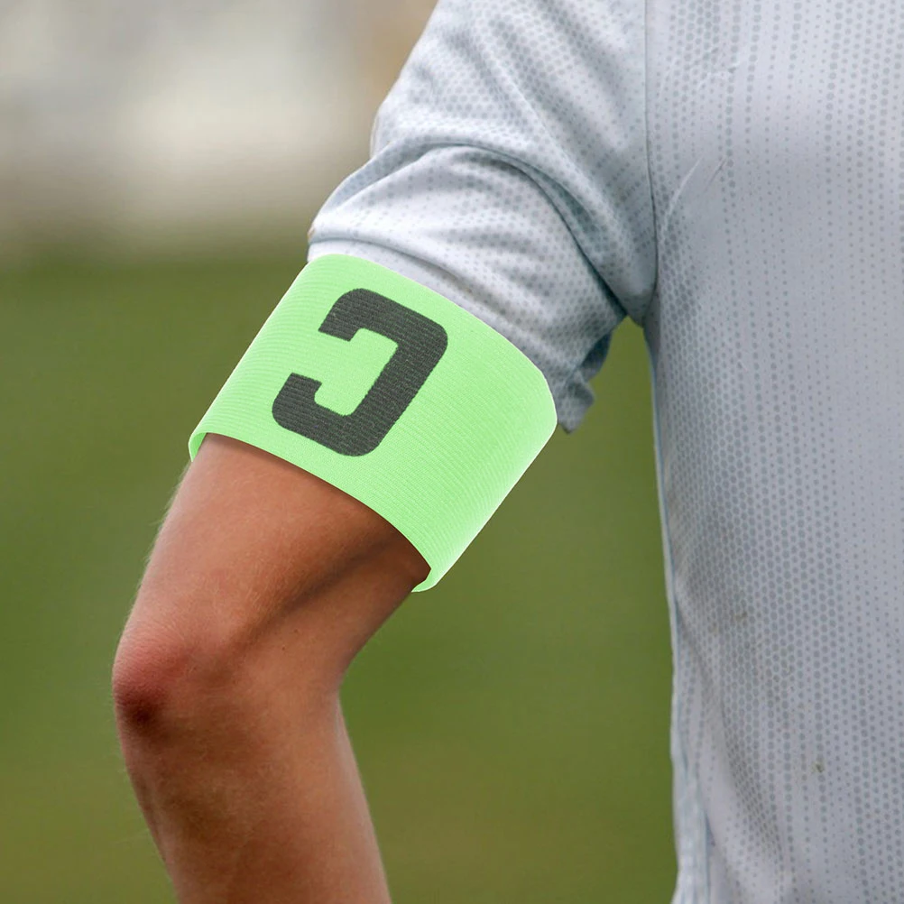 

5pcs Football Armband Durable Polyester Adjustable Bands Soccer Sports Lightweight Soccer Captains Armband Team Coordination
