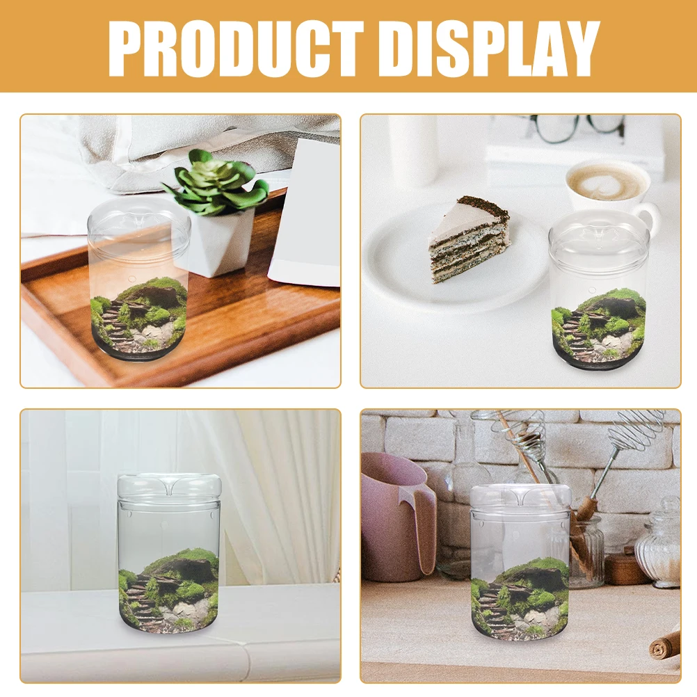 

Clear Glass Terrarium Empty Bottle for Micro Landscape DIY Ecological Plant Container Decorative Table Adornment Indoor Outdoor