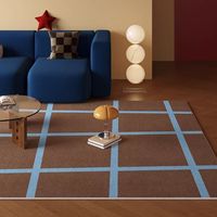 VIKAMA Retro Bauhaushouse Carpet Light Luxury Luxury Living Room Sofa Coffee Table Mat Bedroom Mat Non-Slip Home Decoration