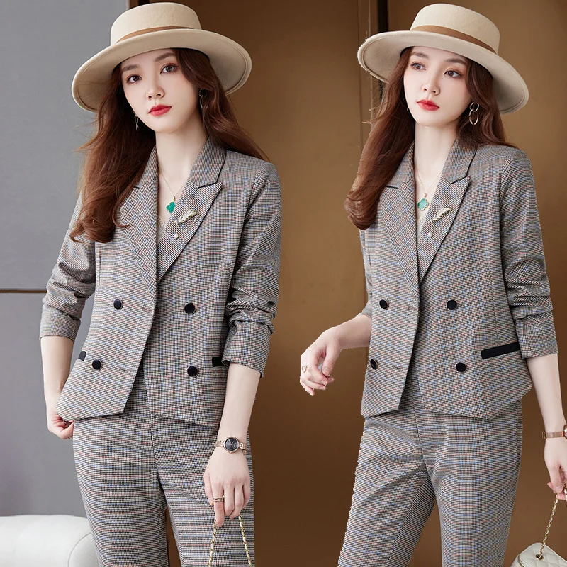 

Spring and Autumn Long Sleeve Office Lady Suit Suit Jacket Business Formal Wear Work Clothes Fashionable Temperament Women's Clo