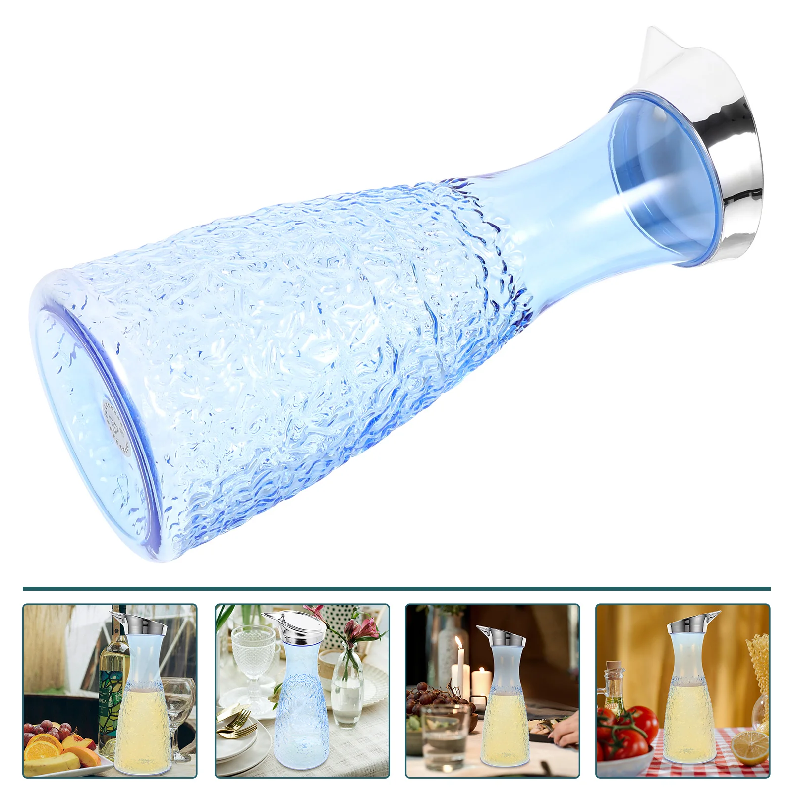 

Carafe High Temperature Resistant Beverage Pot Juice Container Drinks Dispenser with Tap Water Jug