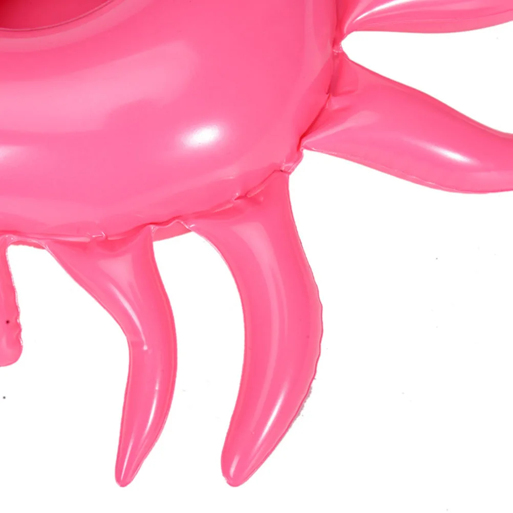 

3pcs Inflatable Crab Drink Holders Floating Cup Holders for Pool Party Toys PVC Kids Bath Reusable Waterproof Pool Accessories