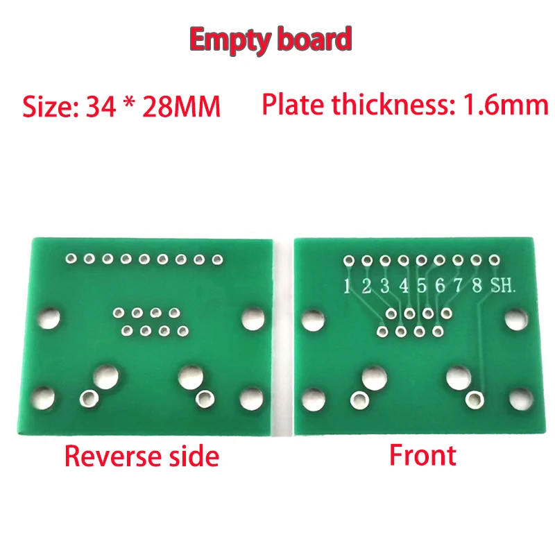 RJ45 Adapter Board To XH2.54 Modular Ethernet Connector Network Interface+patch Panel+pin Connector 8P Vertical And Horizontal