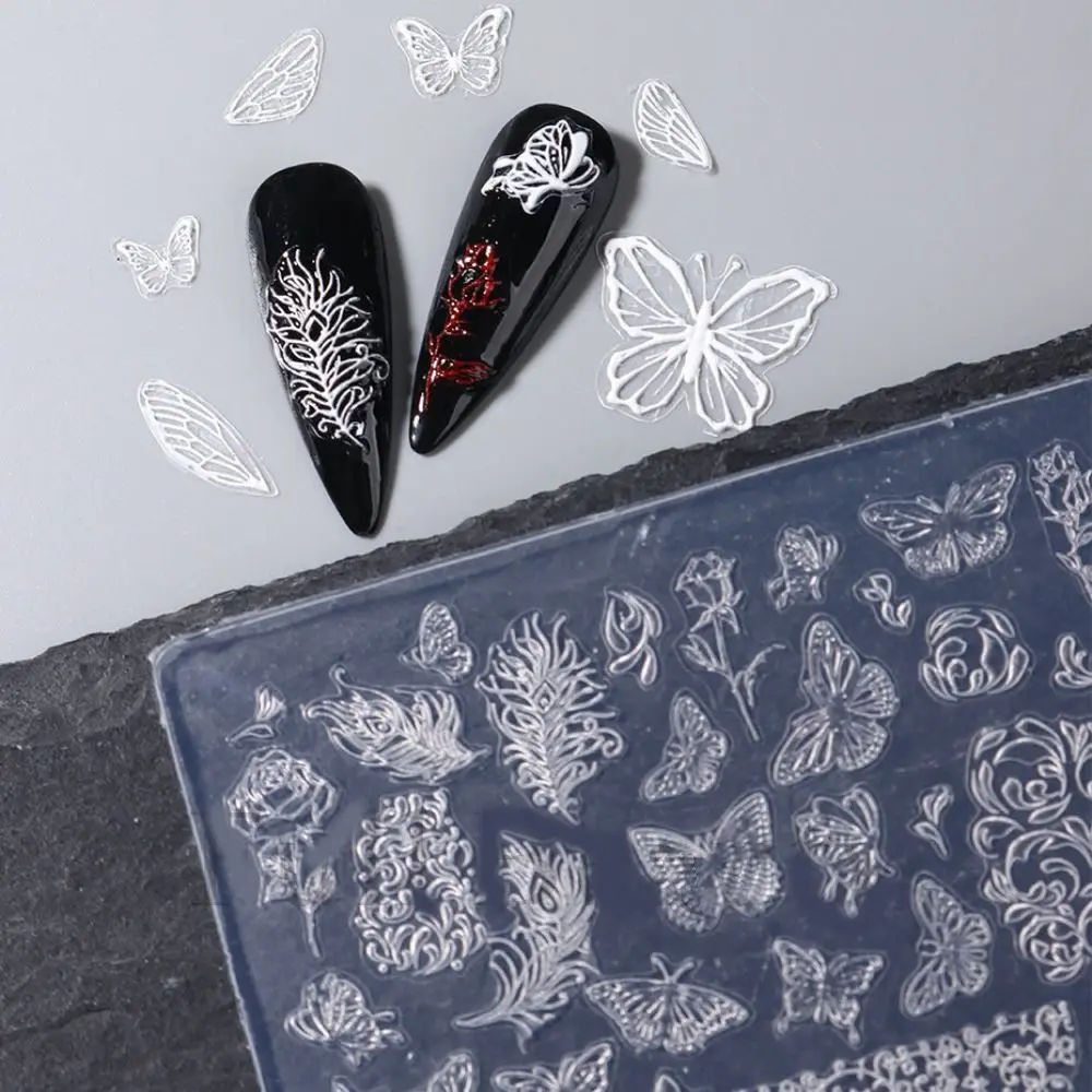 New 3D Nails Art Silicone Mold Pad Winter Sweater Relief Mould Relief DIY Gel Stencils for nail diy